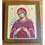 Писанная икона Семистрельной Богородицы