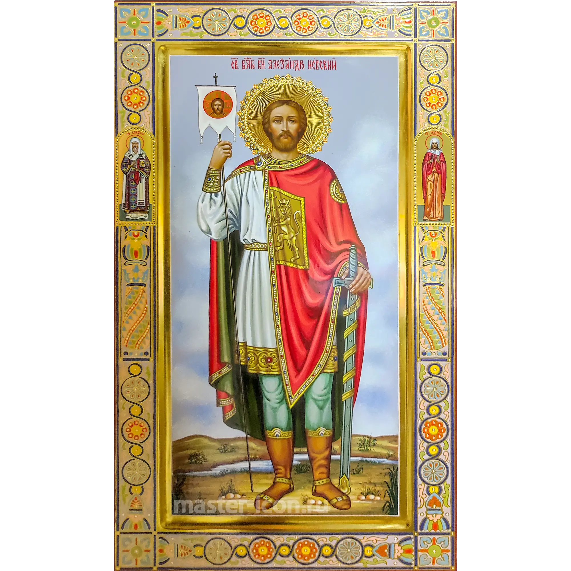 Писанная икона Александра Невского Писанная икона Александра Невского